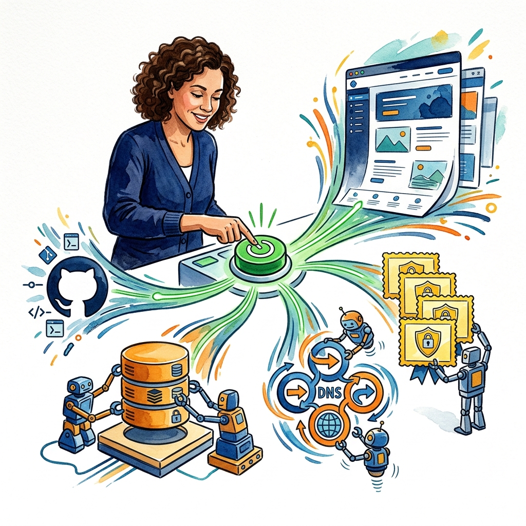 One-button infrastructure provisioning